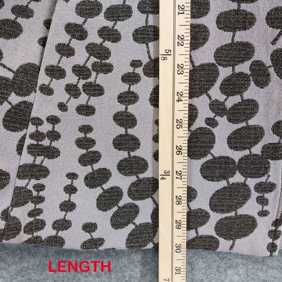 3 Sisters Women’s Sz XL Textured Jacquard Jacket Pinkish Brown Retro Artsy Swing - Picture 6 of 10